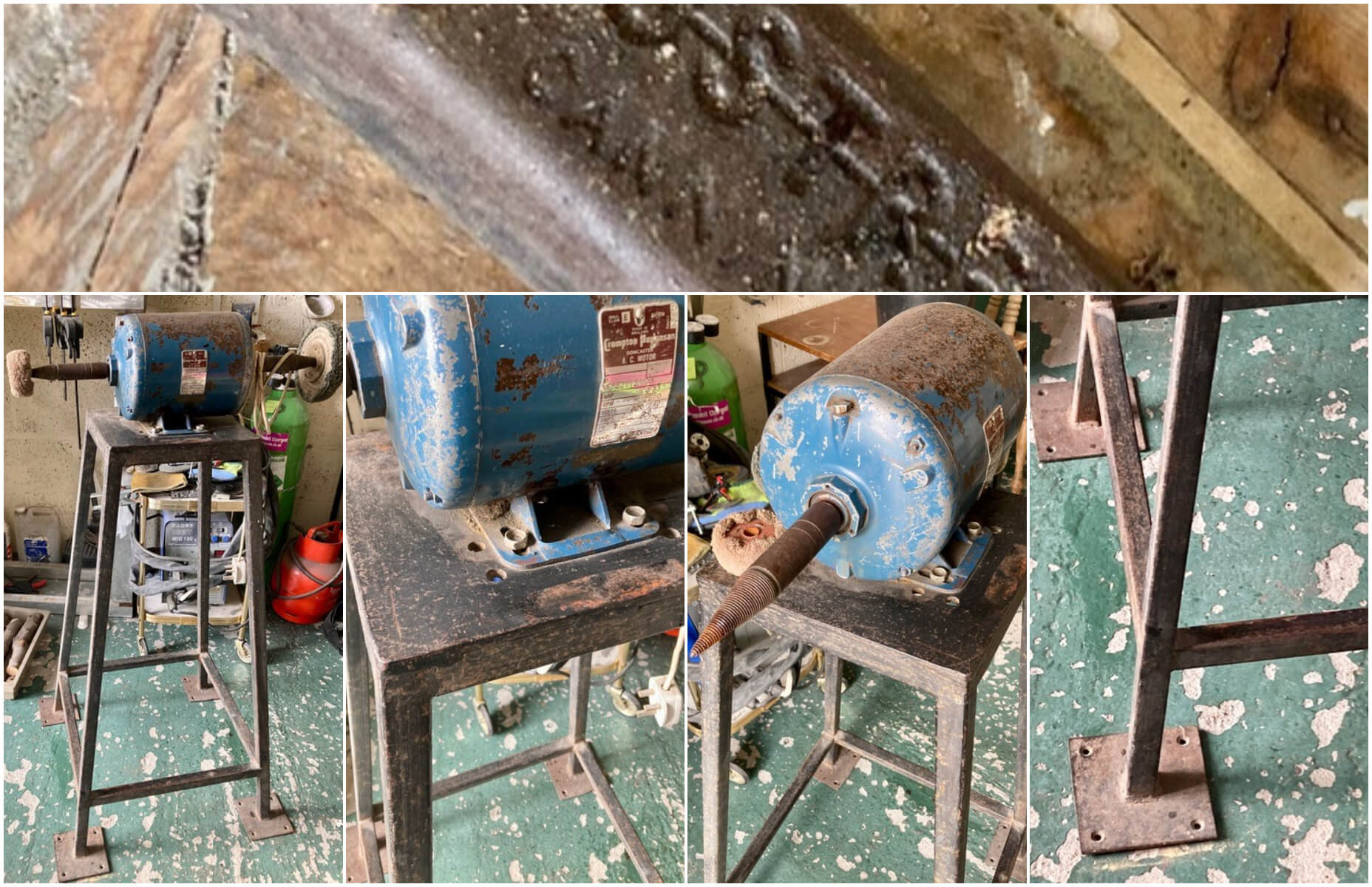 Benchpeg A Compton Parkinson Polishing Motor. 2800 RPM; 0.33 BHP; 220